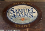O'Connor's Irish Pub from Omaha, Samuel Adams Oval Advertising Mirror, 24in