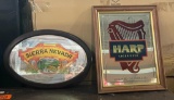 Lot of 2 Advertising Mirrors, Sierra Nevada and Harp Beer
