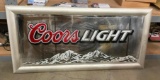 Coors Light Beer Large Beer Mirror, 50in