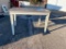 High Top Restaurant Table, Wood, White w/ Laminate Top, 54in x 36in x 36in H