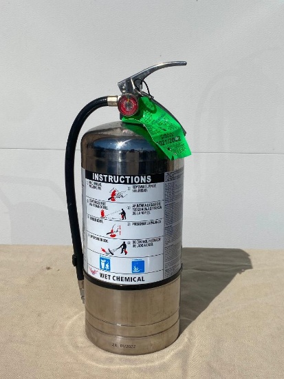 Stainless Steel Wet Chemical Kitchen Fire Extinguisher