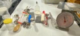 Misc. Kitchen Supplies, Scale, Utensils