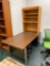 Desk w/ Knotty-Pine Shelf Unit