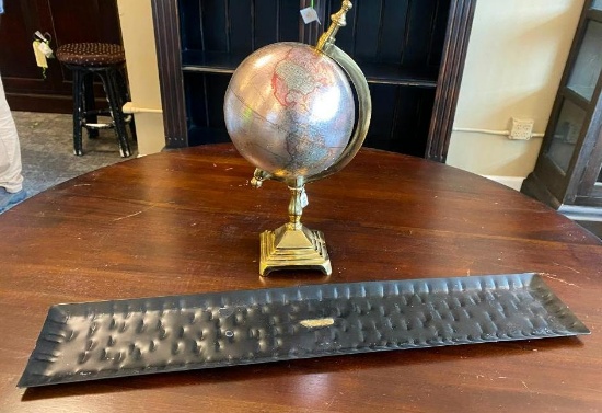 Globe and Decorative Tray