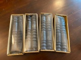 Packages of 10in Unscented Totem Taper Candles, Black