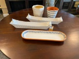 Group of Planters and Trays / Plates