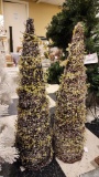 Two Artificial Christmas Trees