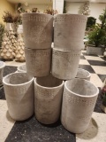 Ten Matching Planters, 9in and 6in
