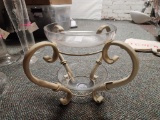 Ornate 12in Glass Planter