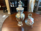 Group of Two Glass Containers or Candy Jars