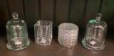 Four Glass Candle Holders