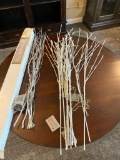 Natural Willow Silver Lighted Branches