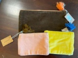 Three Purses or Zippered Pouches
