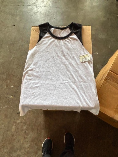 3 Boxes of T-Shirt Blanks, 139-S, LADIES SLEEVELESS RAGLAN W/ SHIRTTAIL HEM, TRI-BLEND, WHITE