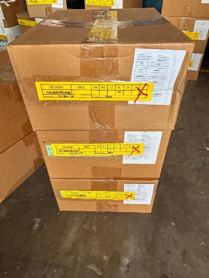 3 Boxes of T-Shirt Blanks, 75-L, 72-XL, LADIES SLEEVELESS RAGLAN W/ SHIRTTAIL HEM, TRI-BLEND, WHITE