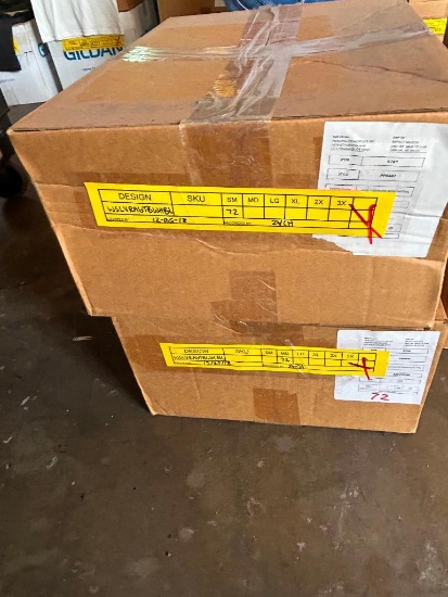2 Boxes of T-Shirt Blanks, 72-S, 72-M, LADIES SLEEVELESS RAGLAN W/ SHIRTTAIL HEM, TRI-BLEND, WHITE