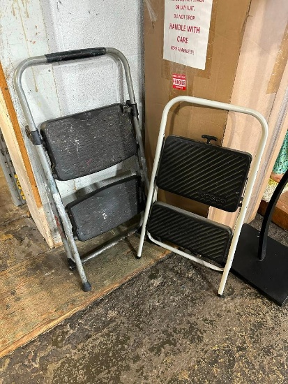 Two Folding Step Stools