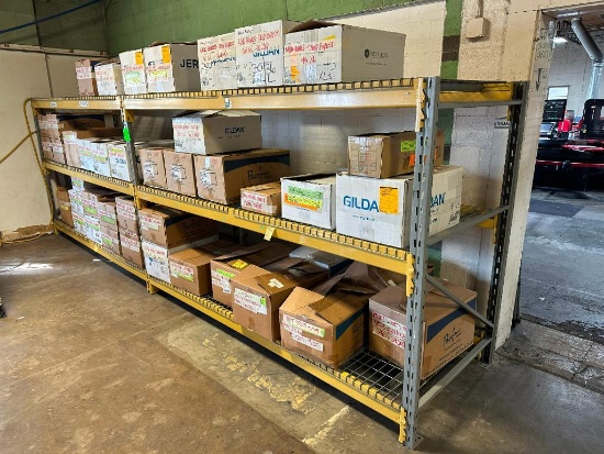 Pallet Rack Warehouse Shelving, 2-Sections, Total Width 18-1/2 Feet, 6 Feet High, 42in Deep
