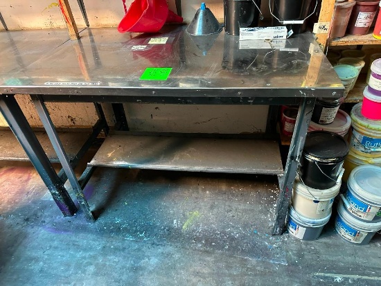 HD Steel and Metal Work Table, 48in Wide, 30in Deep, 34in High