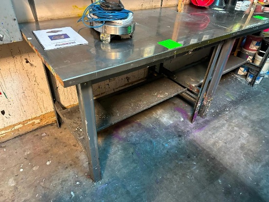 HD Steel and Metal Work Table, 48in Wide, 30in Deep, 34in High