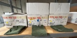 3 Boxes of T-Shirt Blanks, 44-S, 51-L, 40-L GILDAN 64000 MILITARY GREEN