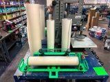 Large Tape or Paper Roller w/ Rolls of Wide Tape