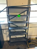 Metal Shelving Unit, 75in x 12in x 36in
