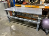 HD Steel Work Table, 72in x 36in x 38in H
