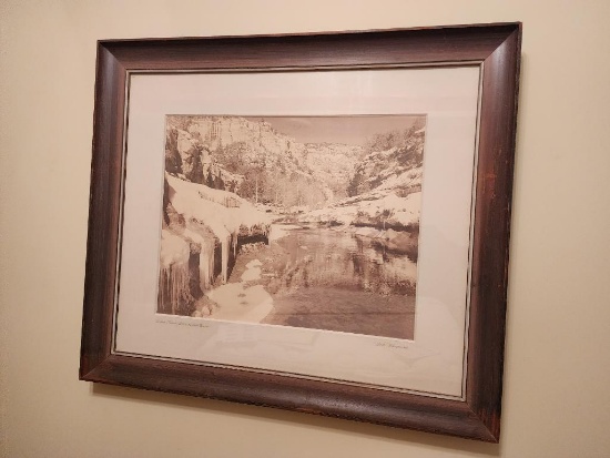 Winter Scene Print By Bob Bradshaw, 27" x 32"