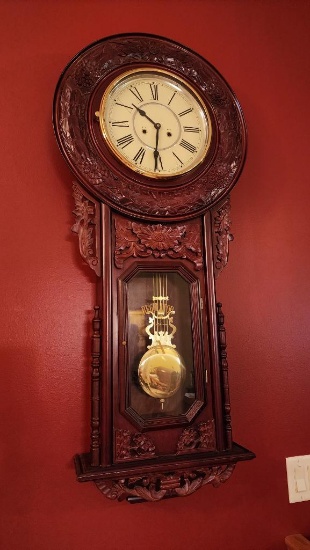 Clock, Regulator, Pendulum & Key