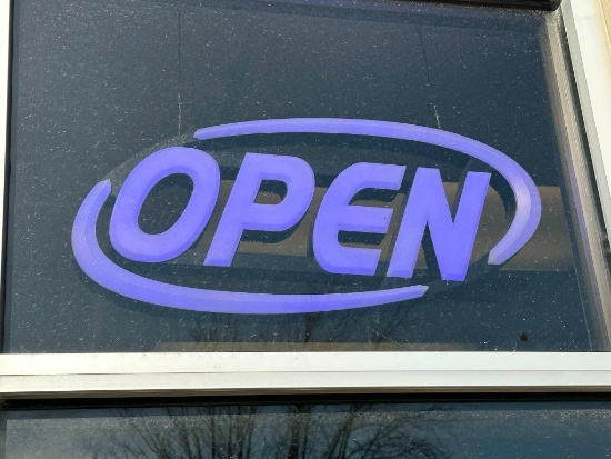 LED Open Sign, Several Colors, Approx. 36in