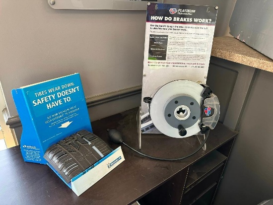 Two Store Displays, Tires and Brakes