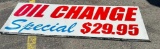 Large Oil Change Special Sign