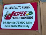 NOS Jasper Engines & Transmissions, Reliable Auto Sign, Large, New in Box
