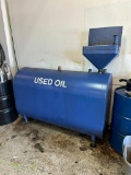250 Gallon Used Oil Metal Container w/ Gravity Feed Funnel System