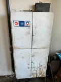 AC Delco Metal Tool Parts Cabinet and Parts Inside