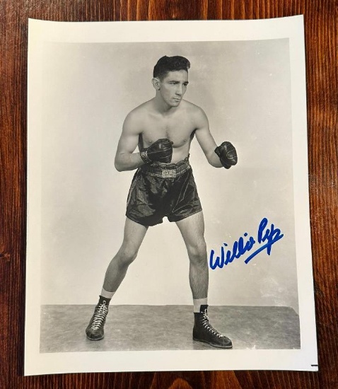 Ray Boom Boom Mancini Signed 8x10 Photo (JSA COA)