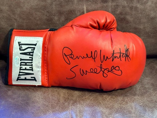 Pernell Whitaker Signed Everlast Boxing Glove Inscribed "Sweet Pea" (JSA COA)