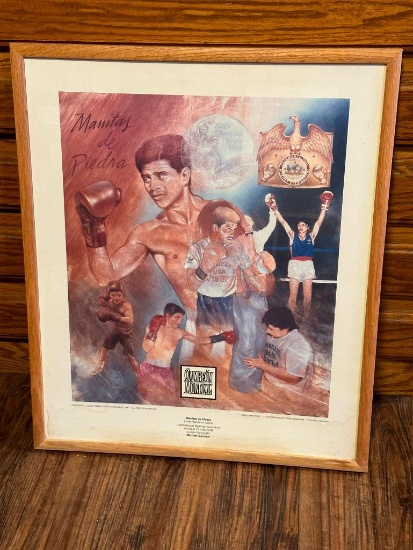 Campeon Mundial World Champion Junior Flyweight Michael Carbajal Framed Litho O'Neil Printing