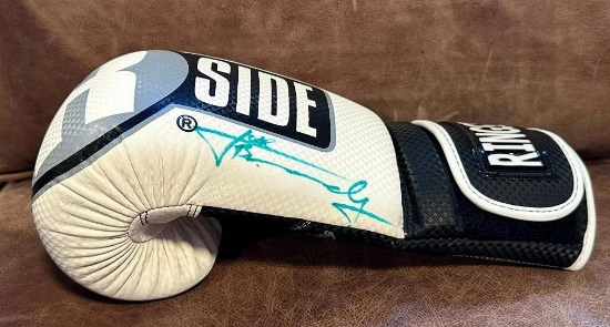 Jose Benavidez Jr. Signed Boxing Glove, Creed III Movie Star Boxer, Signed Prior to Crawford Fight