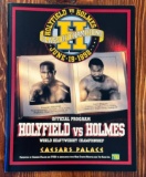 Original Larry Holmes vs Evander Holyfield Onsite Fight Program c. 1992