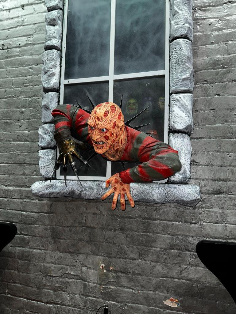 Figural Freddy Krueger Climbing Out Castle Window Proxibid