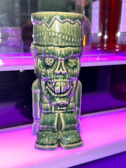 Tiki Farm Monfra - Monster Club Frankenstein Tiki Mug/Glass #10 Green