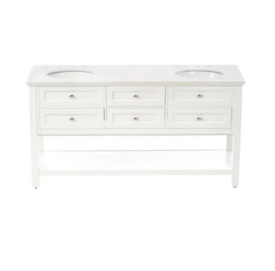 Austell 67in Double Bath Vanity, SKU: 1002 953 753 MSRP: $1,262.00