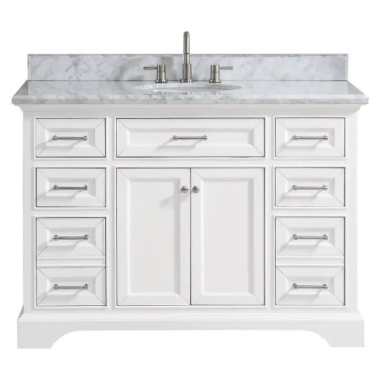 Windlowe Single Vanity Combo, 49in W x 22in D x 35in H SKU: 1005104504 MSRP: $1,699.00