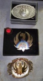 Lot of 3 Ruger Belt Buckles