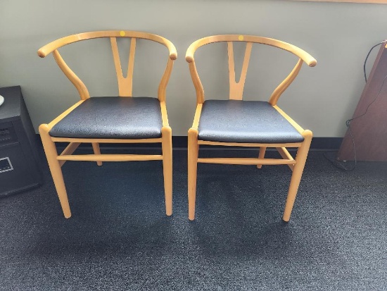 Two Contemporary Lobby Chairs, Eames Style/Mid-Century