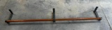 Custom Made Closet Rod w/ 6ft Copper Rod and Custom Made Steel Brackets