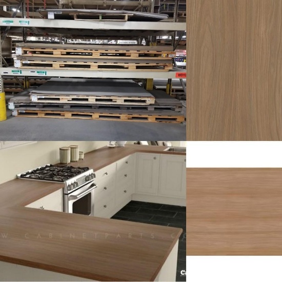 416 Full Sheets, Wilsonart Premium Uptown Walnut Wood-Look Kitchen Laminate, 2 Sizes, $70,000 Retail