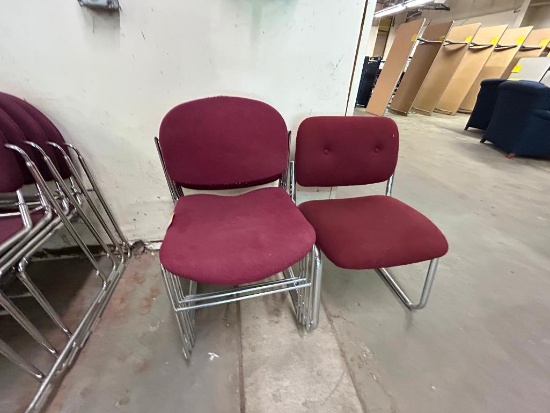 (5) Assorted Padded Chairs in 2 Styles